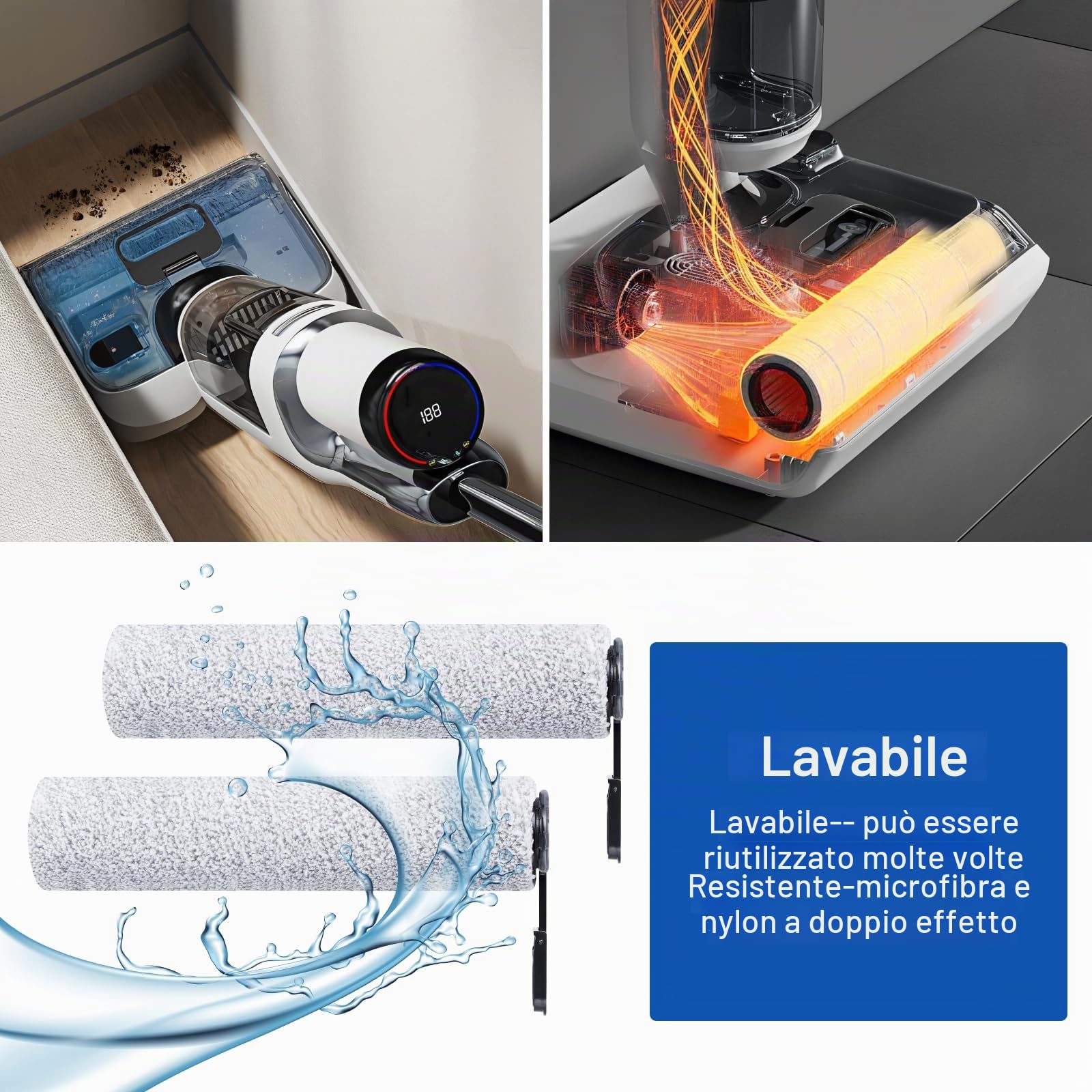 Ricambi per Tineco Floor One Stretch S6/Floor One S7 Stretch Ultra/S6stretch lite/Switch S6 Stretch/Switch S7 Stretch/S7 Stretch Steam/i6 Stretch/i5 Stretch aspirapolvere a secco e umido