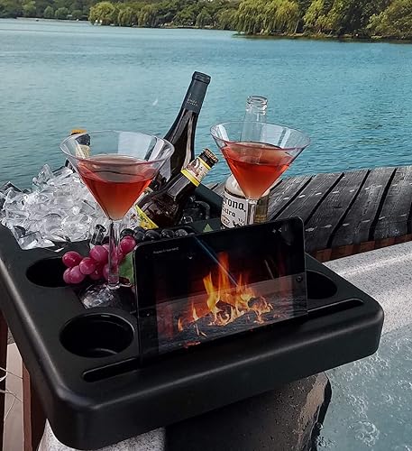 Cubo de hielo para bañera de hidromasaje, soporte para tablet, soporte para bebida