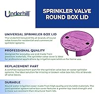 Vista 3 de Underhill Tapa de Caja de Válvula de Rociador Redonda, VersaLid 6 Pulgadas a 7 Pulgadas Universal, Cubierta para Sistema de Riego Automático