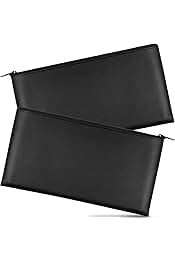 2 Pieces Money Bags with Zipper, 11x6.1 inch Money Pouch, Bank Bag, Cash Bag, Check Wallet, Cosmetics