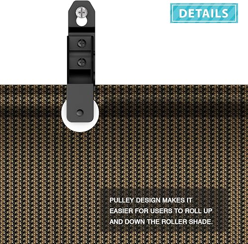 Miniatura 3 de Coarbor Persianas enrollables para exteriores, persianas para porche, pérgola, pantalla enrollable de privacidad para terraza, glorieta, marrón, 6