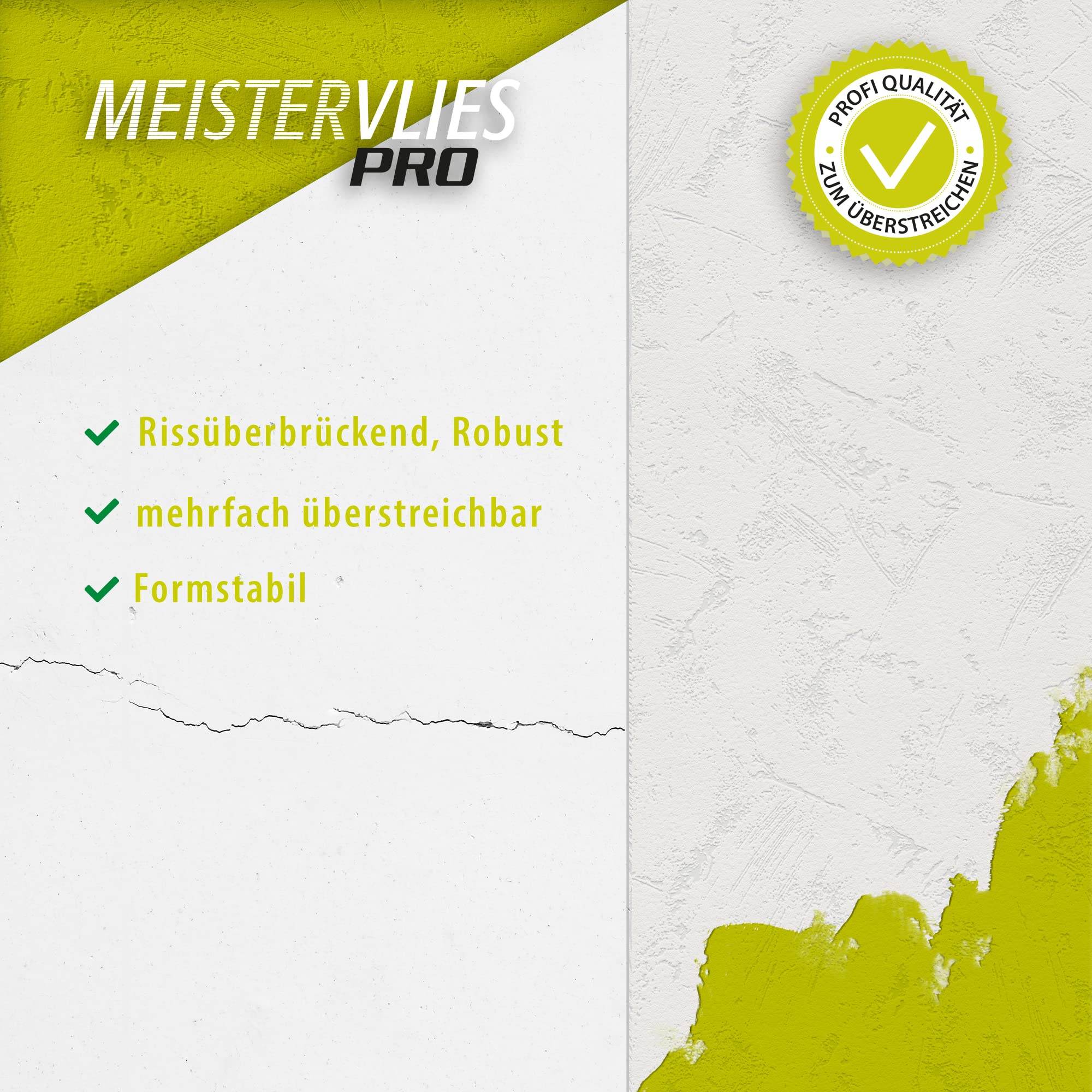 A.S. Création überstreichbare Vliestapete Meistervlies Tapete 25,00 m x 1,06 m weiß Made in Germany 520319 5203-19