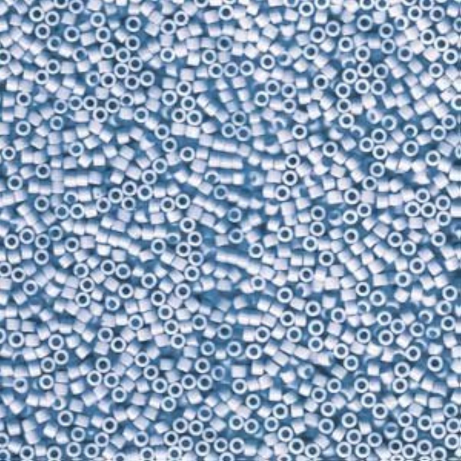 Miyuki Delica Seed Beads 11/0 Opaque Agate Blue 7.2 Gram DB1137