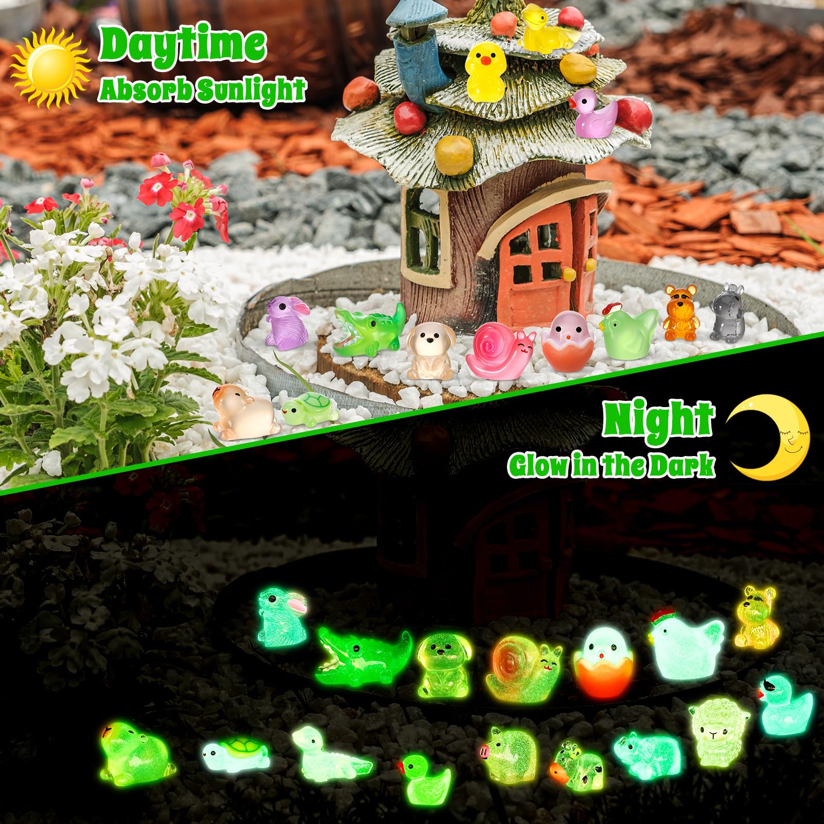 GSrenyu 60 Pcs Mini Resin Animals - Image 4