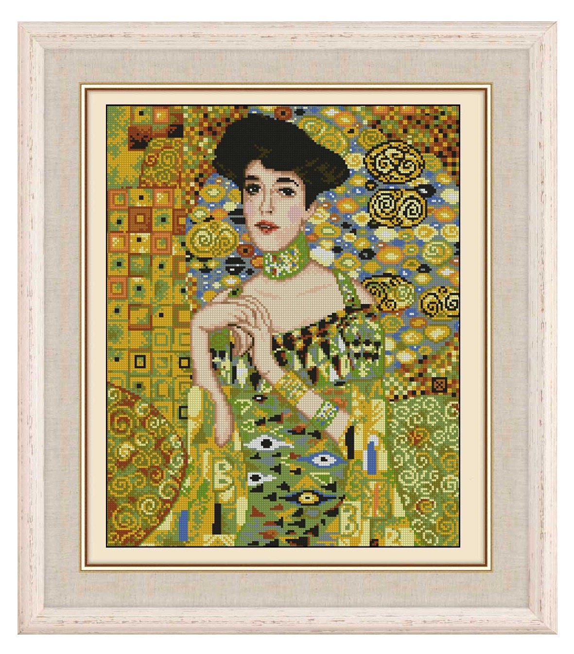 sweet home Lady in Painting Cross Stitch,Egypt Cotton Thread 14ct 160x220stitch,40x46 Counted Cross Stitch Kits