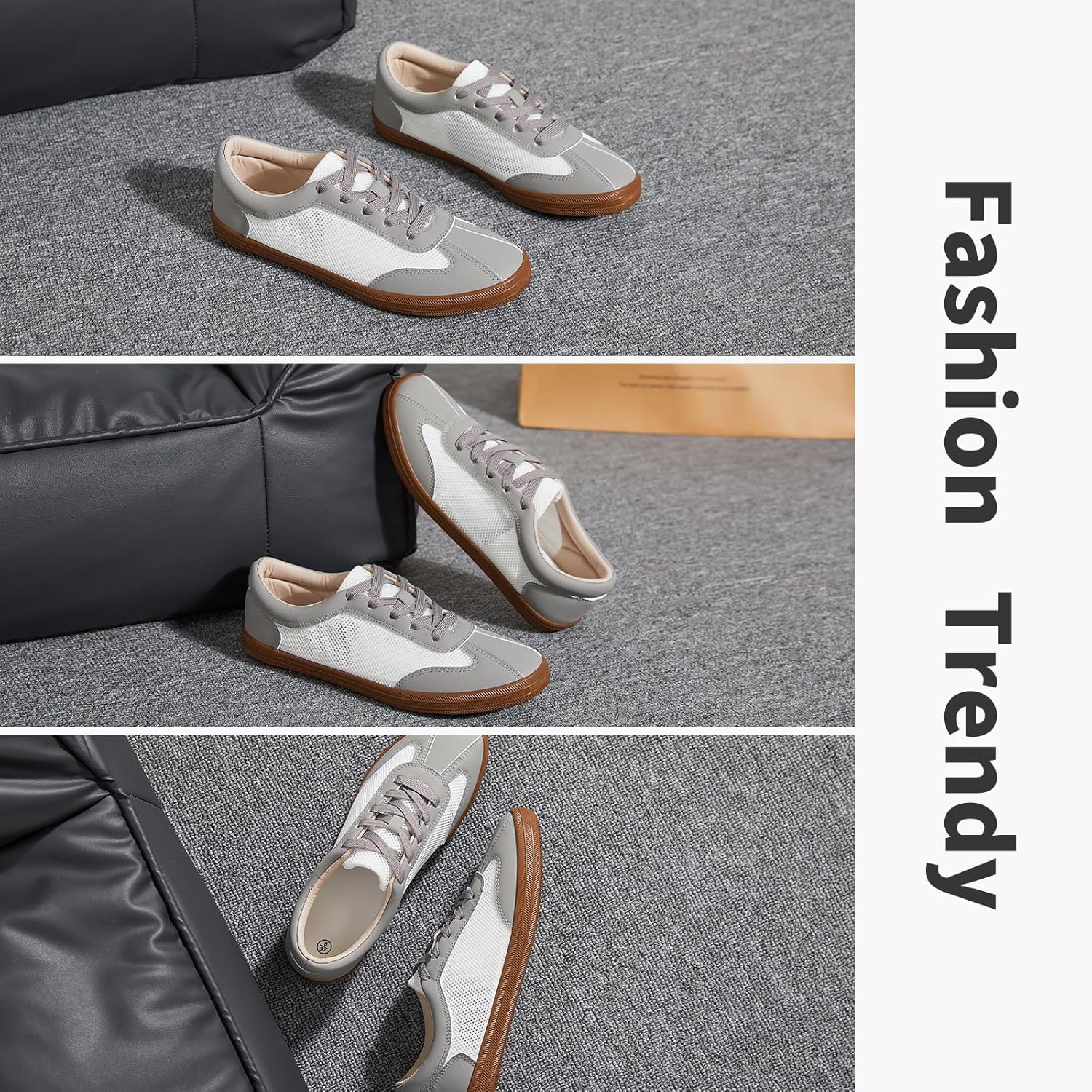 Women White Tennis Shoes Low Top Canvas Lightweight Casual Shoes Lace up Sneakers for Women - Image 7