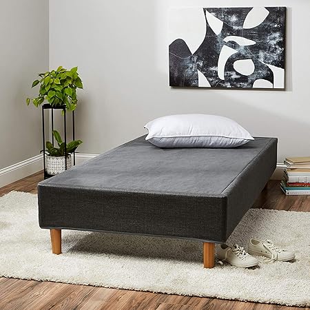 Amazon Com Amazon Basics Foldable Mattress Foundation Box Spring With Steel Slats And Wood Legs Tools Free Assembley Twin Furniture Decor Amazon Com Amazon Basics Foldable Mattress Foundation Box Spring With Steel Slats And Wood Legs Tools Free Assembley Twin Furniture Decor