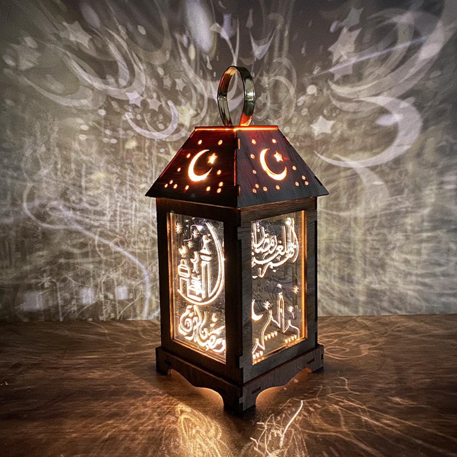 Lâmpada Decorativa E Lanterna Islâmica Abstrata Ramadan Mubarak Na