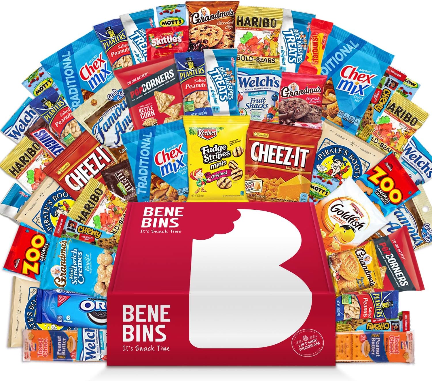 Variety Snack Care Package Cookie Chips & Candies Bundle (50 Care Package)