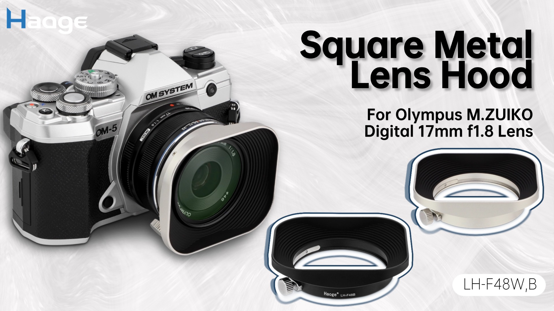 Amazon.com : Haoge LH-F48W Square Metal Lens Hood Shade for