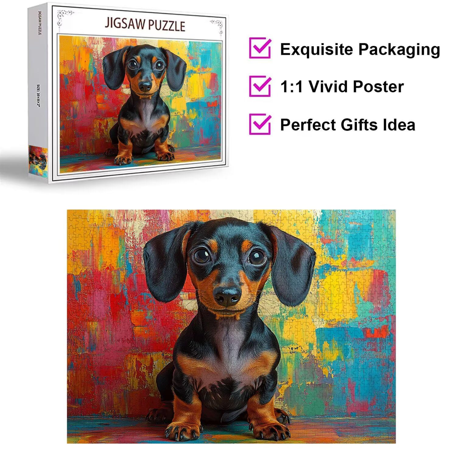 Puzzle 4000 Pezzi astratto Puzzle Classici per Gioco Familiare, n-32 | Impossibile Puzzles, Intrattenimento Creativo, Rilassamento e Intelligence, Regalo per Amore e Amico, Decorazioni Casa, cane