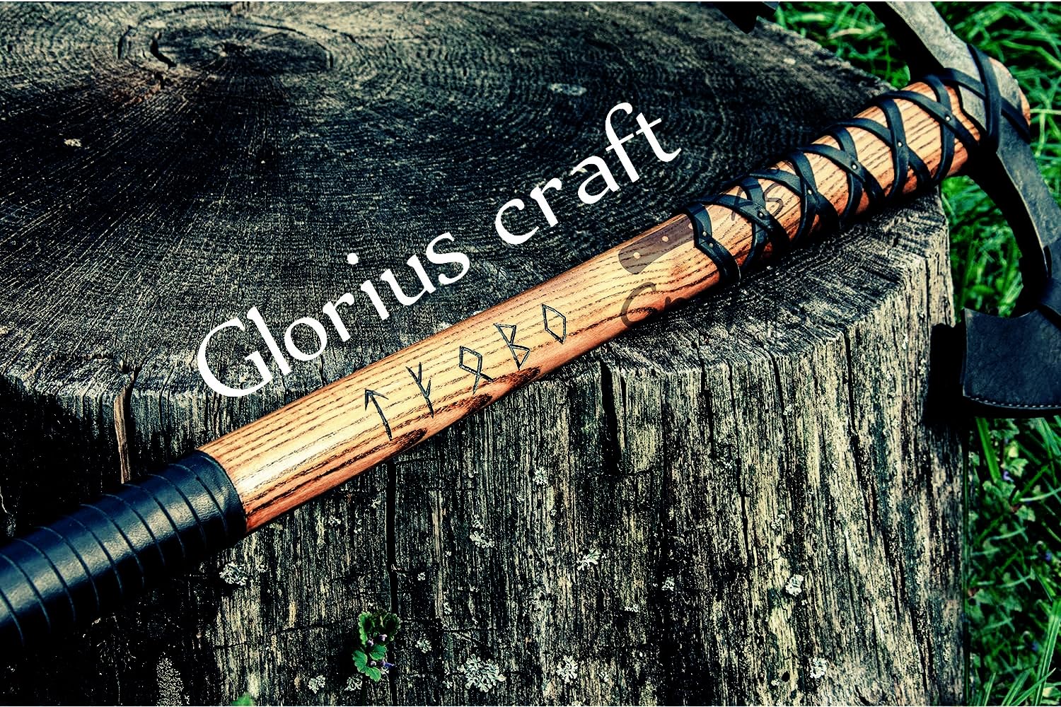Amazon.com : GLORIUS Craft Double Head Berserker Axe Two