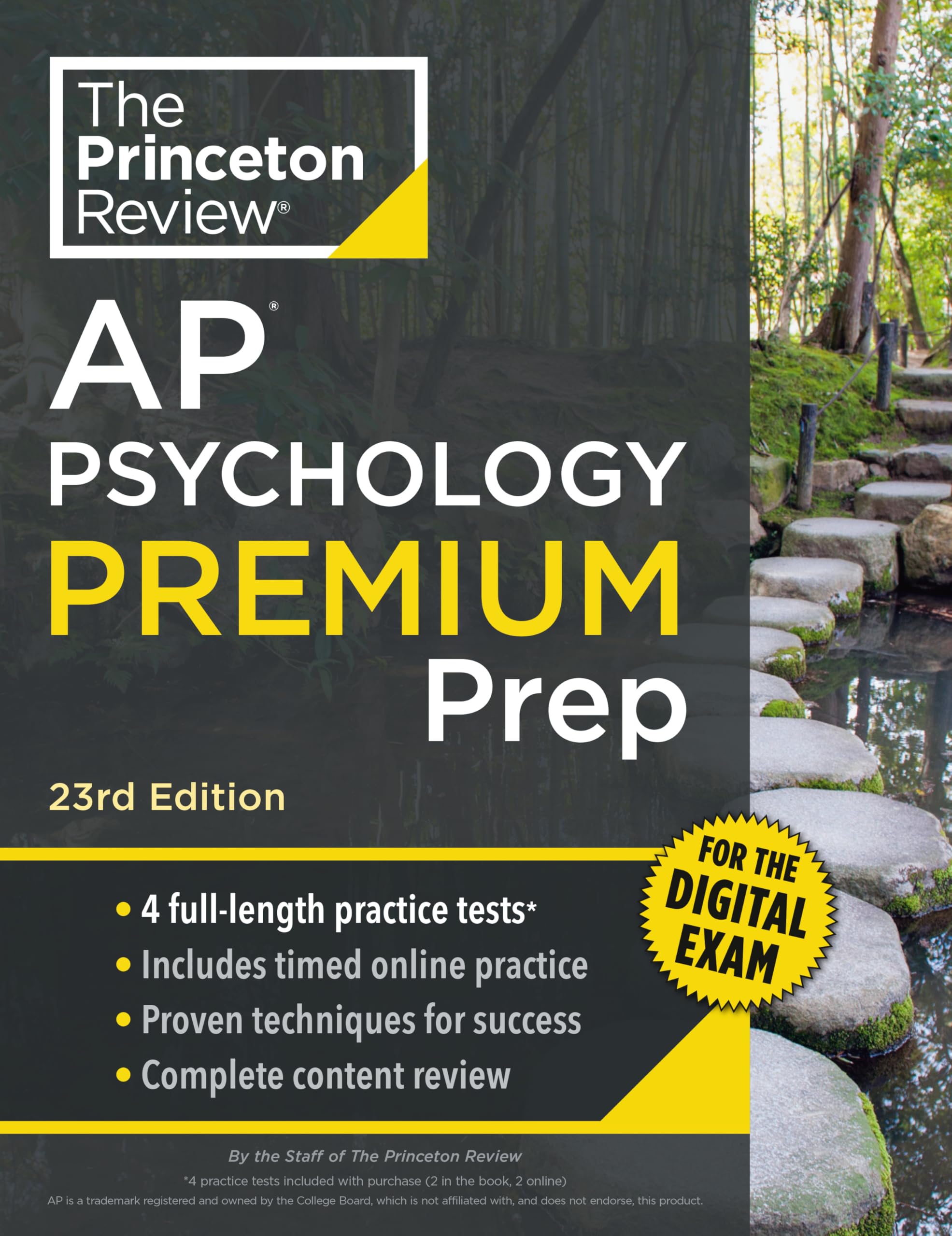 Princeton Review AP Psychology Premium Prep, 23rd Edition: 4 Practice Tests + Digital Practice Online + Content Review (College Test Preparation)