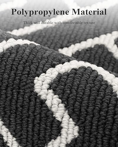 Miniatura 2 de hicorfe Alfombras y tapetes de cocina, polipropileno súper absorbente de 20 x 31.5 pulgadas, antideslizante, tapete suave y cómodo, lavable para