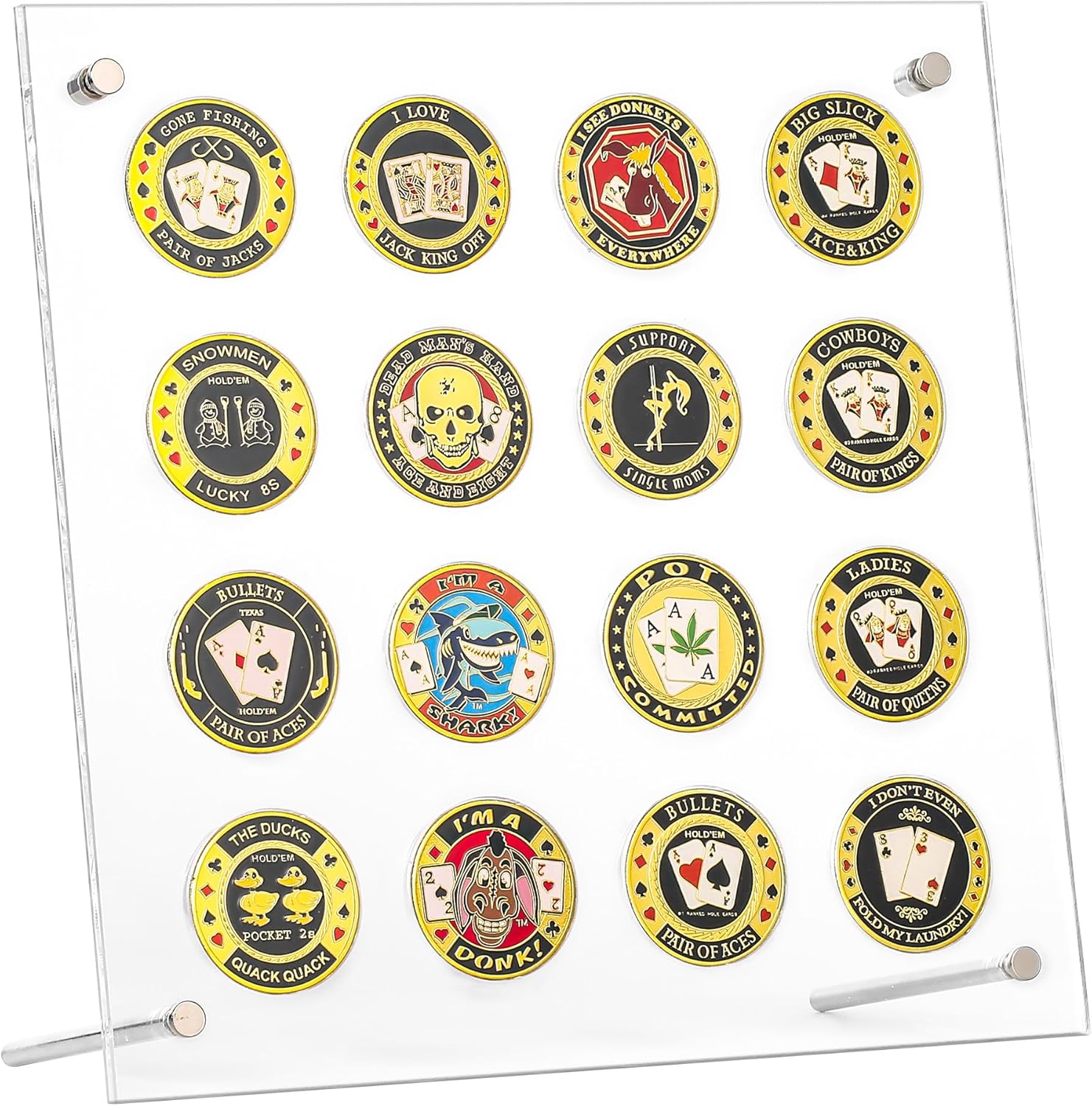 LuluCircle Poker Guard Bundle, Weights for Poker, Poker