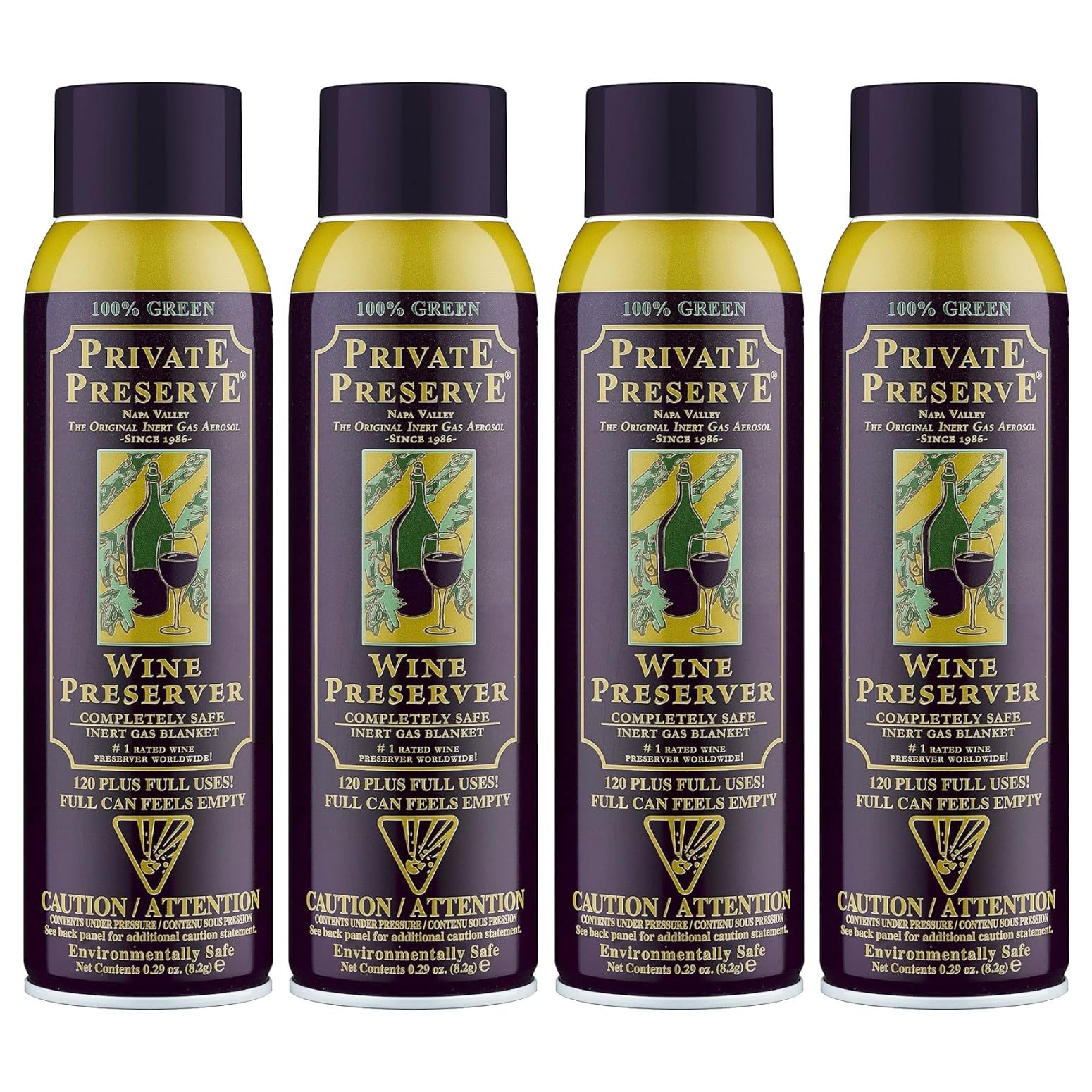 Private Preserve Wine Preservation System, Set of 4 by Private Preserve