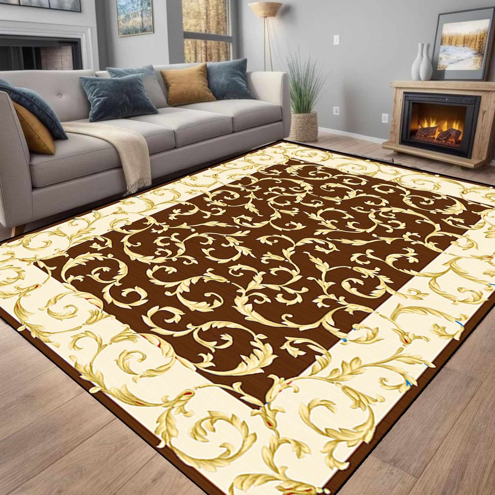 Moquette de couloir et tapis de porte d'entrée pour un salon chaleureux