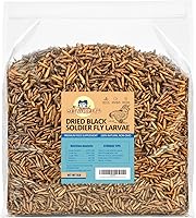 WormsFarm 5LB Dried Black Soldier Fly Larvae - High Calcium Chicken Treat, Better Than Mealworms for Laying Hens & Wild Birds