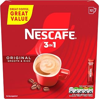 Nescafé 3in1 Original Coffee Sachets 12 x 16g | Pack of 1 deal from Amazon