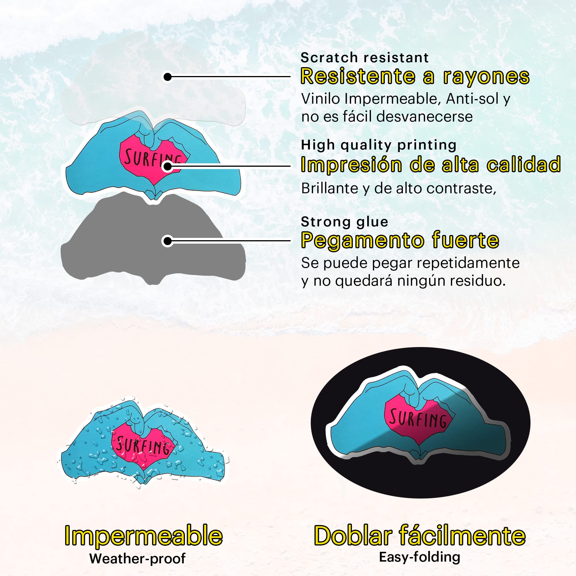Adesivi Messico | 50 adesivi messicani impermeabili in vinile per bottiglie d'acqua, laptop, bagagli, tazze, telefono cellulare, computer, skateboard, frigorifero, armadio, chitarra, auto, moto, bici