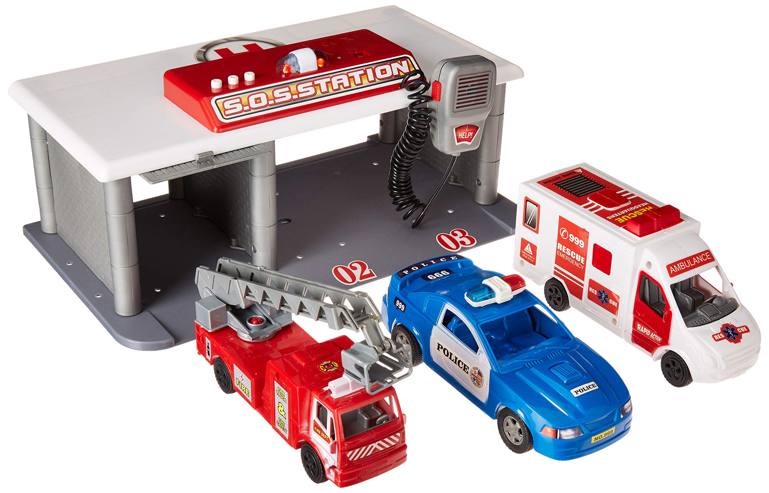 Radio & rescue garage playset Clearance