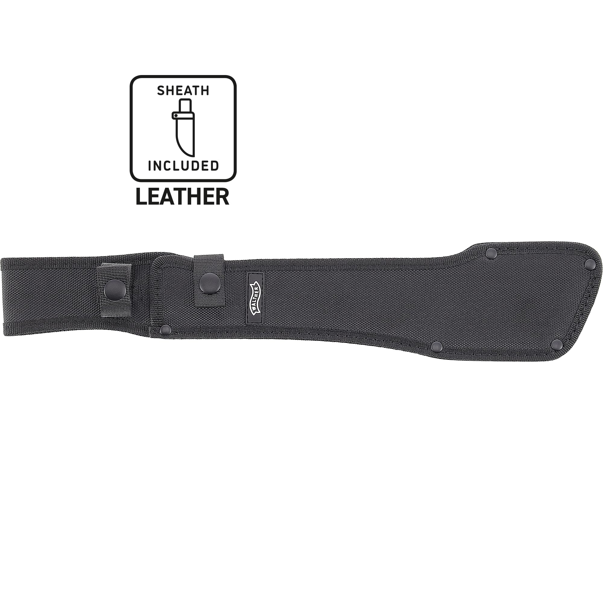 Walther MachTac MSM, 1065 Carbonstahl, feststehendes Messer, ideal für Outdoor Aktivitäten