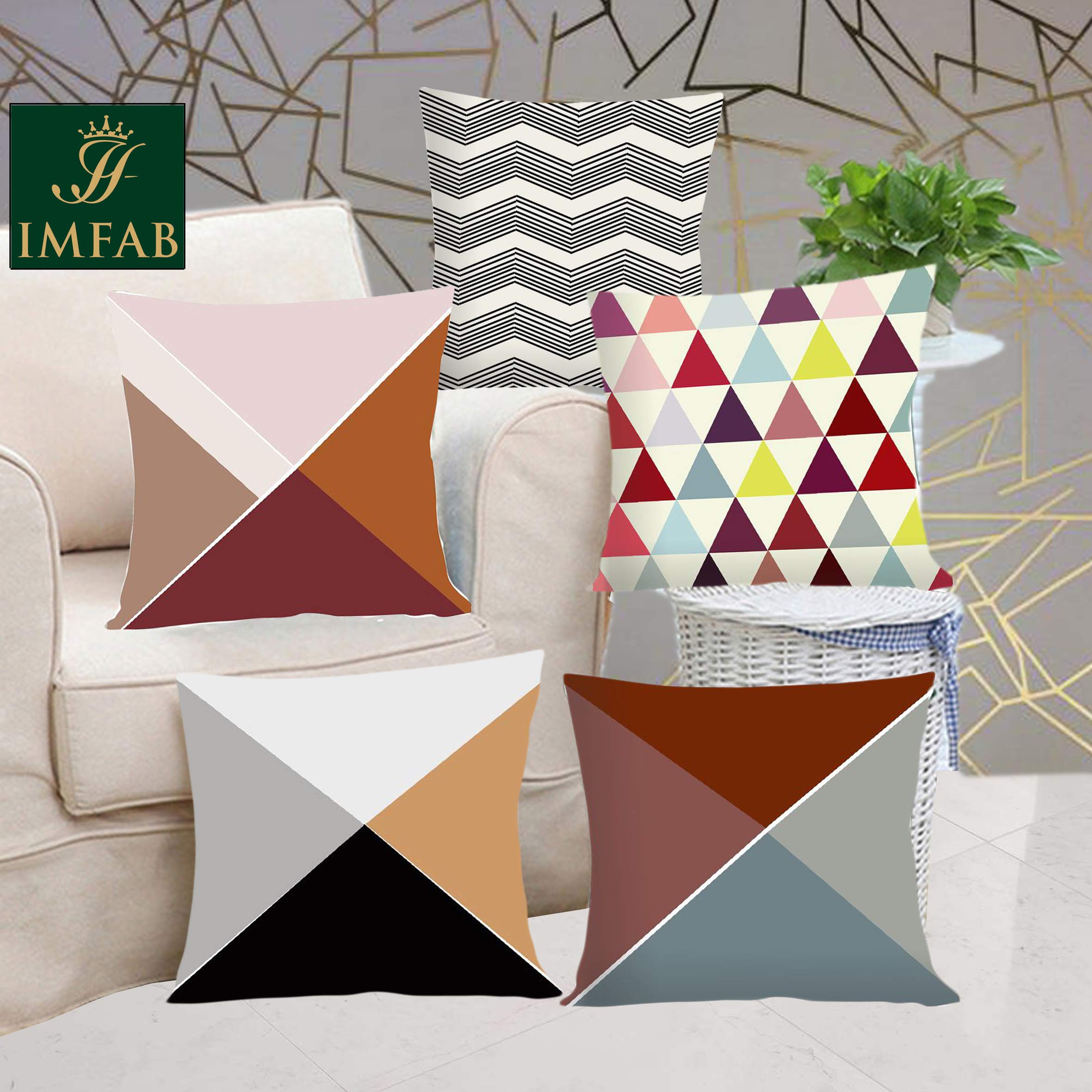 IMFAB Digital Printed Canvas Cotton Cushion Covers 24X24 inches (Set of 5 pcs) (B094JQKYRY) Amazon Price History, Amazon Price Tracker