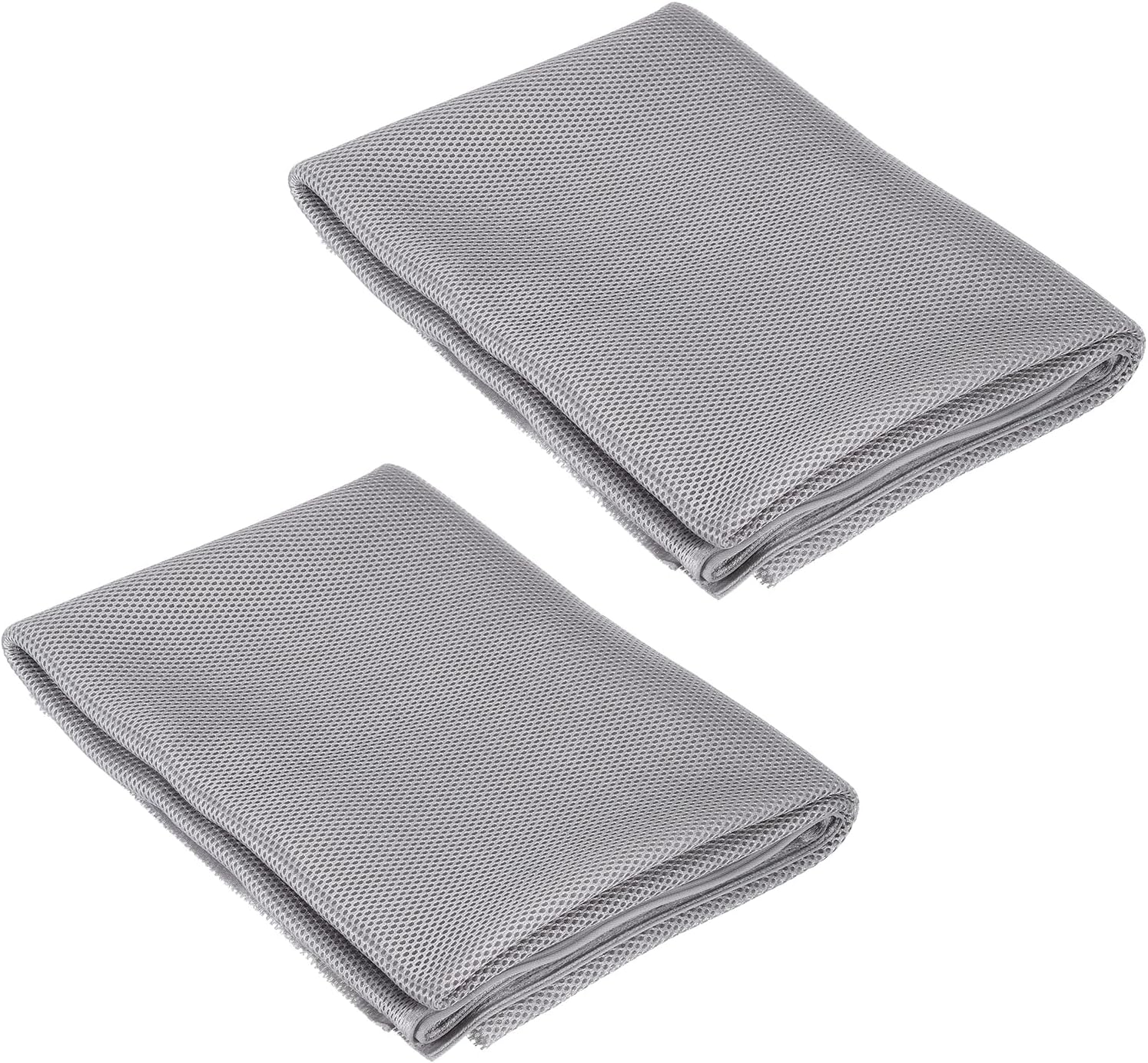 MECCANIXITY 2 Pcs Speaker Grill Cloth Stereo Mesh Fabric Silver Mesh 140 x 100 CM for Protective Dustproof Speaker Repair Universal Car Home