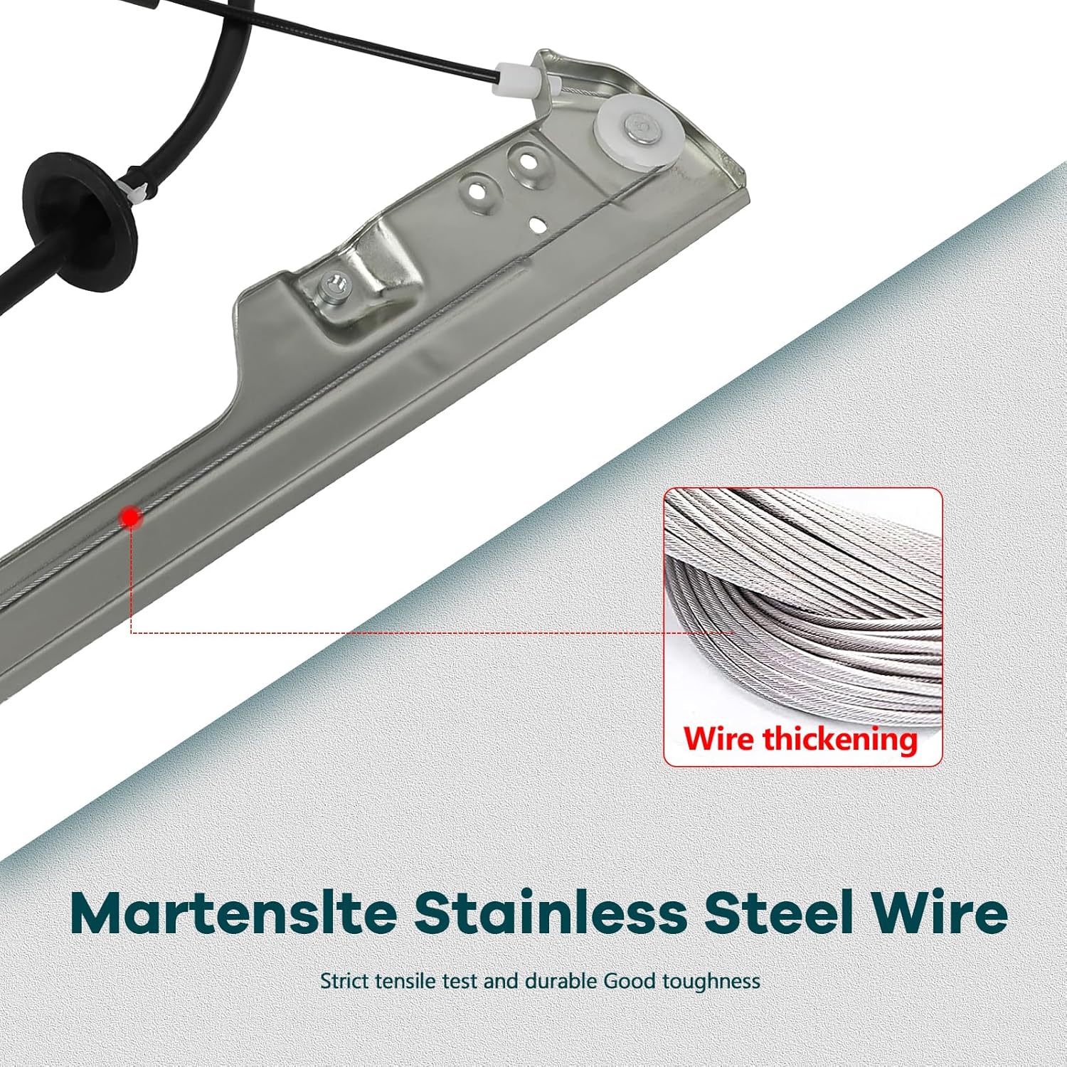 FINDAUTO Power Window Regulator Front Right Passenger Side fit for 2003-2007 for Nissan Murano 748-555 Window Regulator and Motor Assembly with Motor