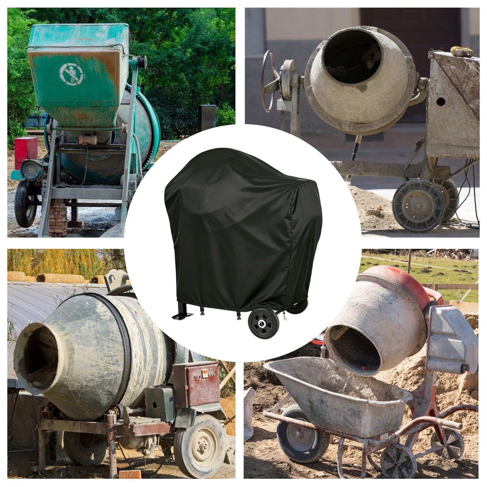 Housse de Protection pour Bétonnière Protecteur Imperméable de Machine à