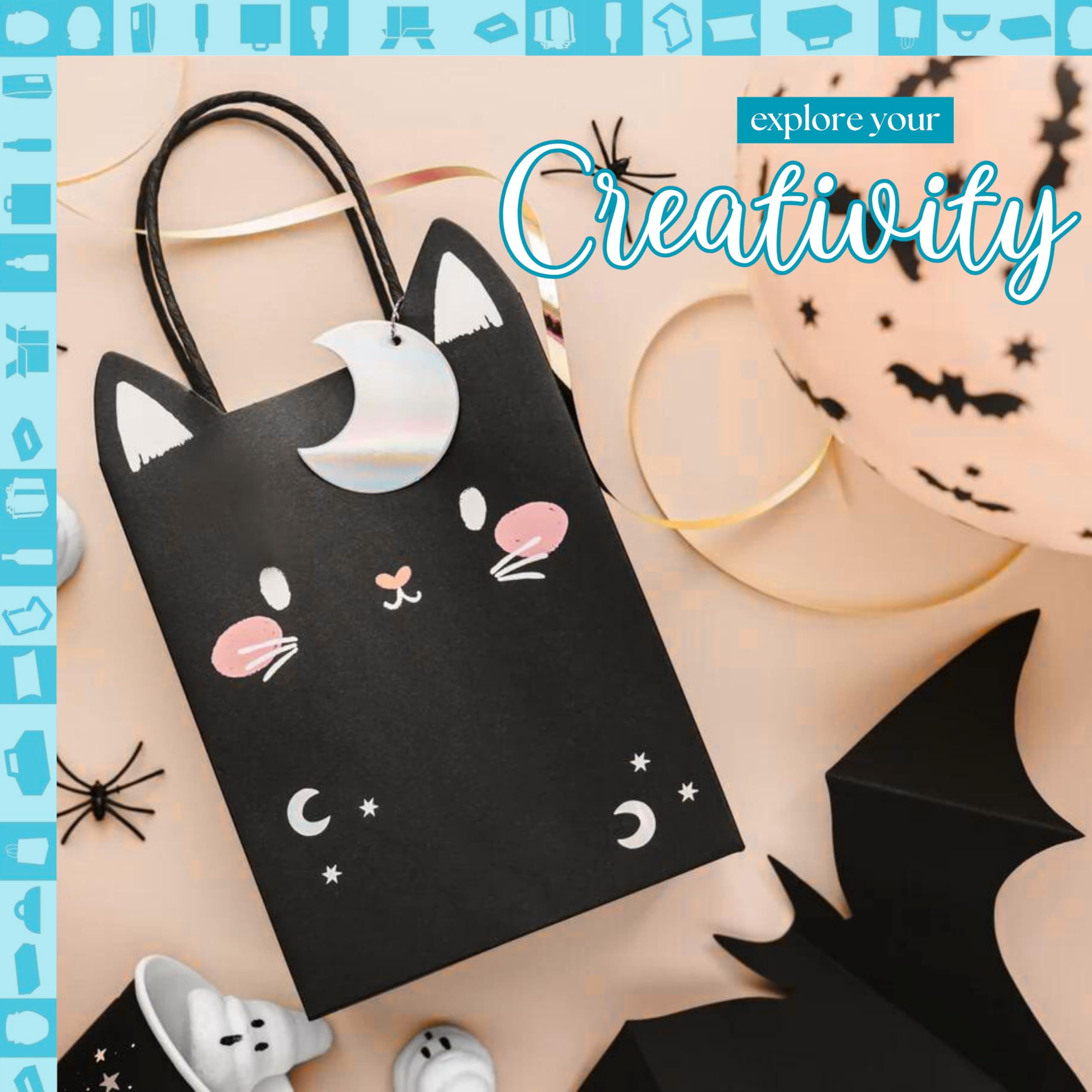 50 Sacchetti di Carta Kraft Nero con Manici 25x12x32cm | Borsa per lo Shopping, Regali di Nozze
