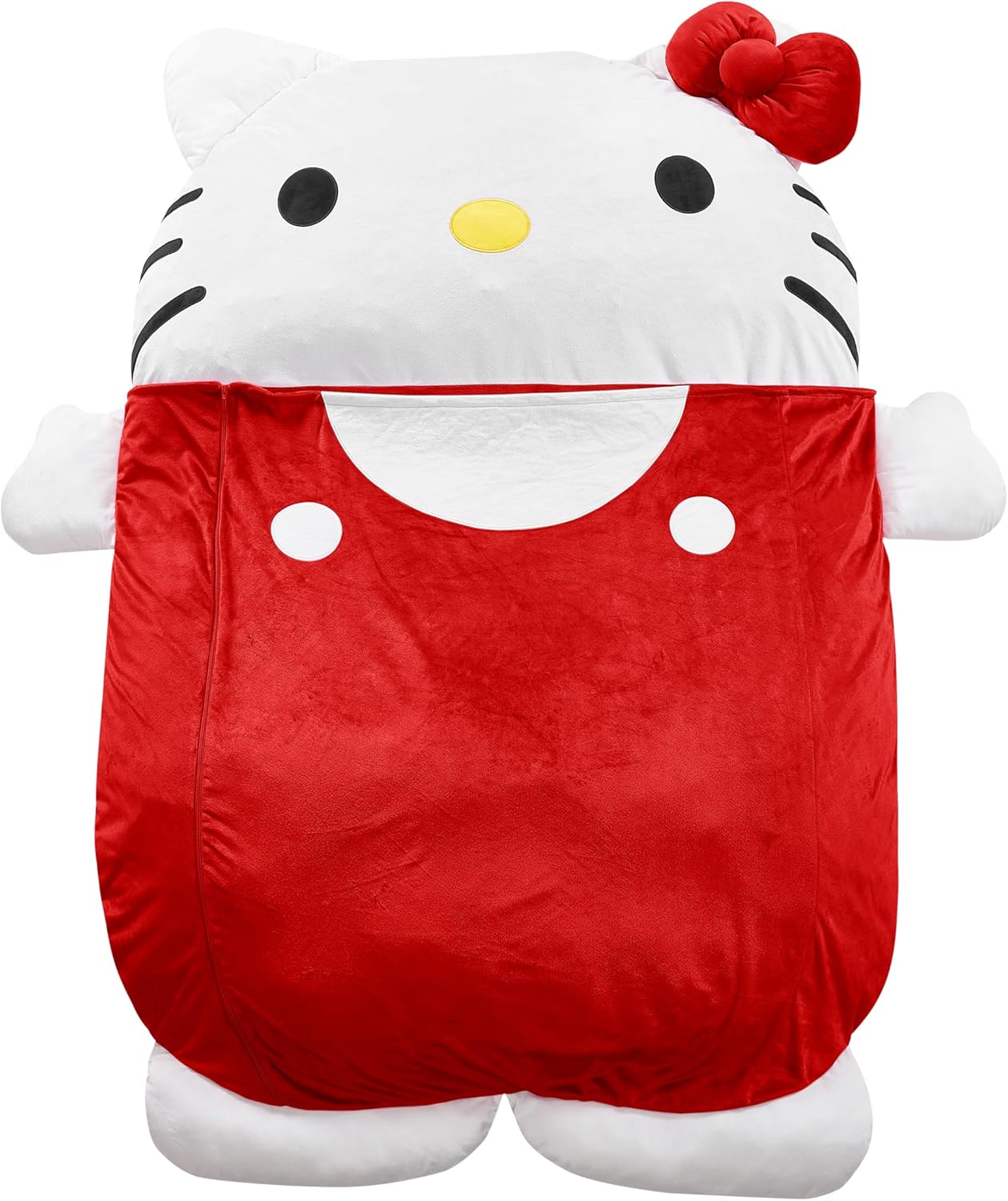 Sanrio Hello Kitty Oversized Floor Lounger for Kids,Soft Plush Chair with Pillow and Cushion,Comfortable Portable Nap/Play Mat