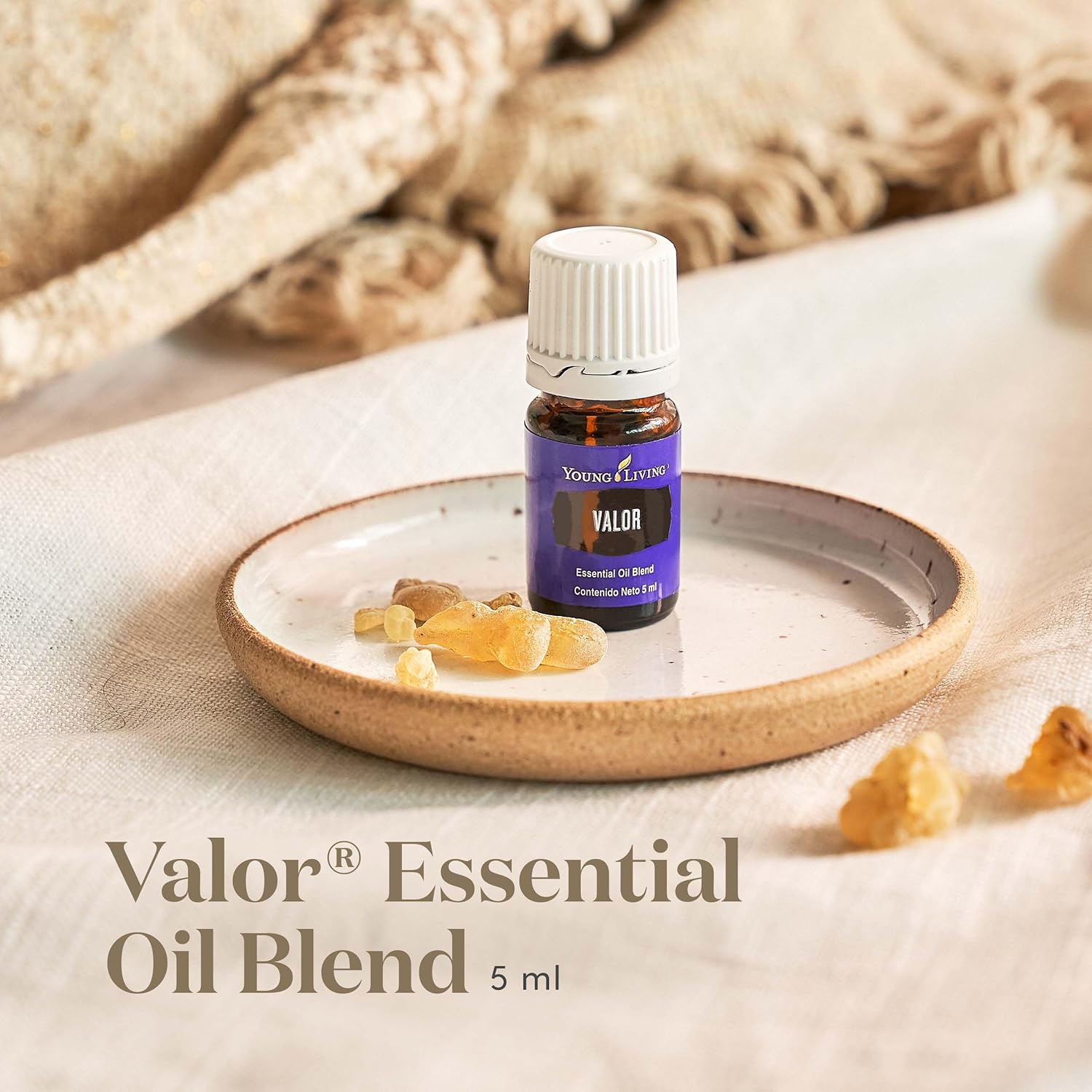 Young Living Valor Essential Oil 5 ml- Empowering Blend - 100% Pure - Uplifting Aroma for Inner Strength - Features Frankincense, Black Spruce, Blue Tansy, Camphor Wood, and Geranium