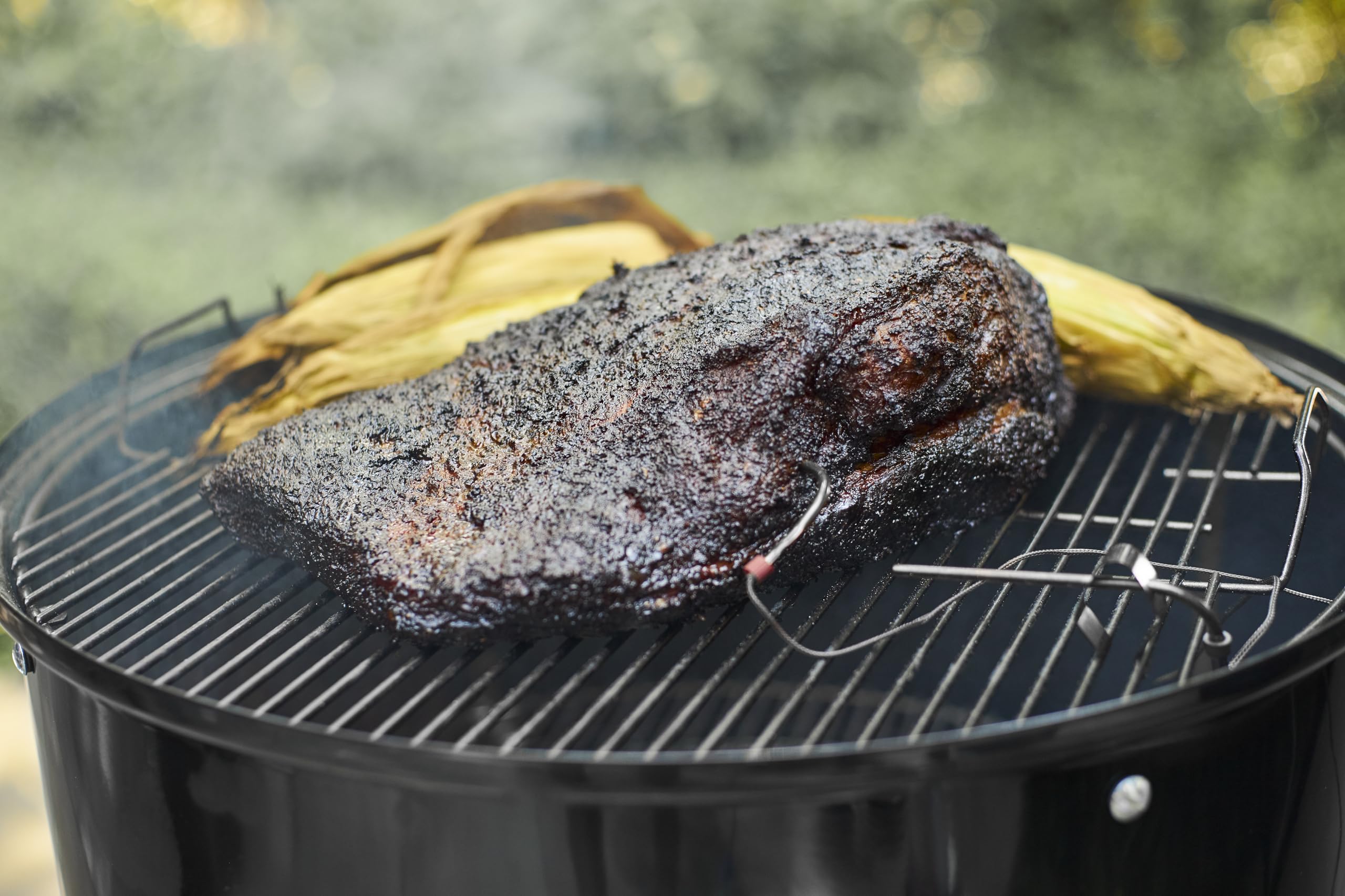 Weber Connect Smart Grilling Hub, termómetro inteligente con Bluetooth y WLAN, control en el dispositivo o mediante la aplicación, instrucciones paso a paso y recetas, hasta 4 sondas - Negro (3202)