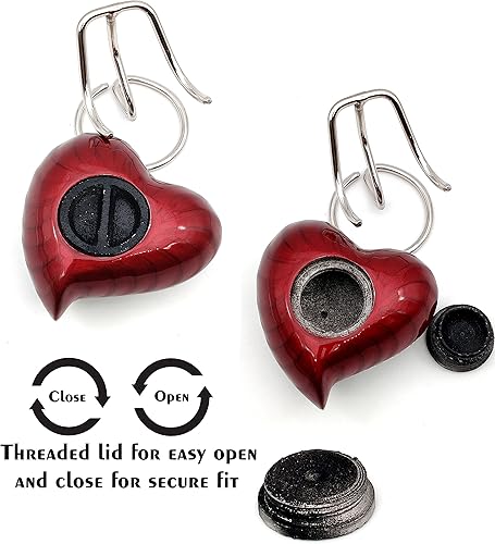 Miniatura 9 de Urna de recuerdo con forma de corazón, pequeña urna de cremación hecha a mano para cenizas, homenaje a tu ser querido, perfecta para adultos y