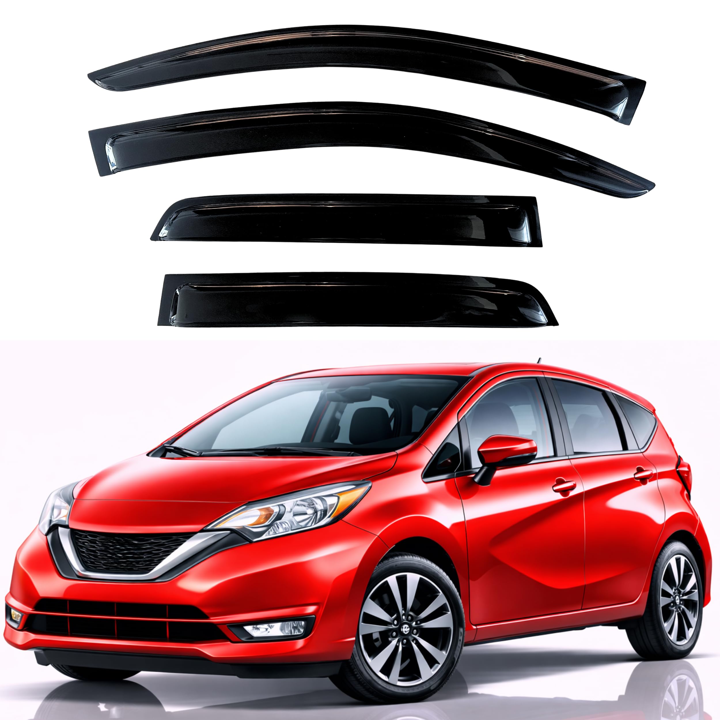 KPY Rain Guards Fit for 2014-2019 Nissan Versa Note Hatchback