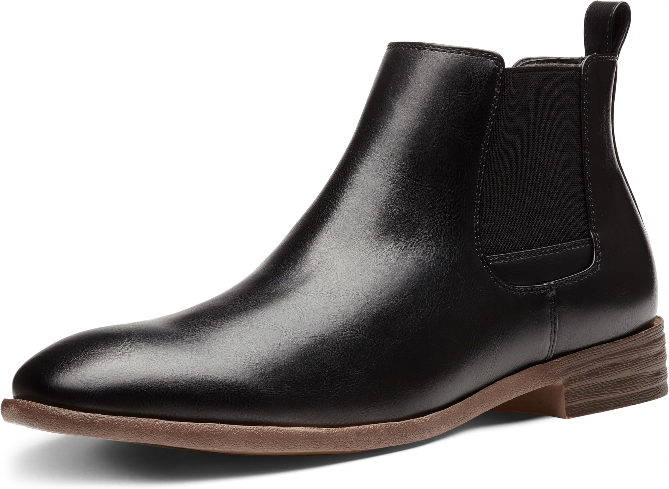 Men's Chelsea Boots Lightweight Casual Chukka Ankle Boots Classic Elastic Dress Boots for Men (9.5,Black)