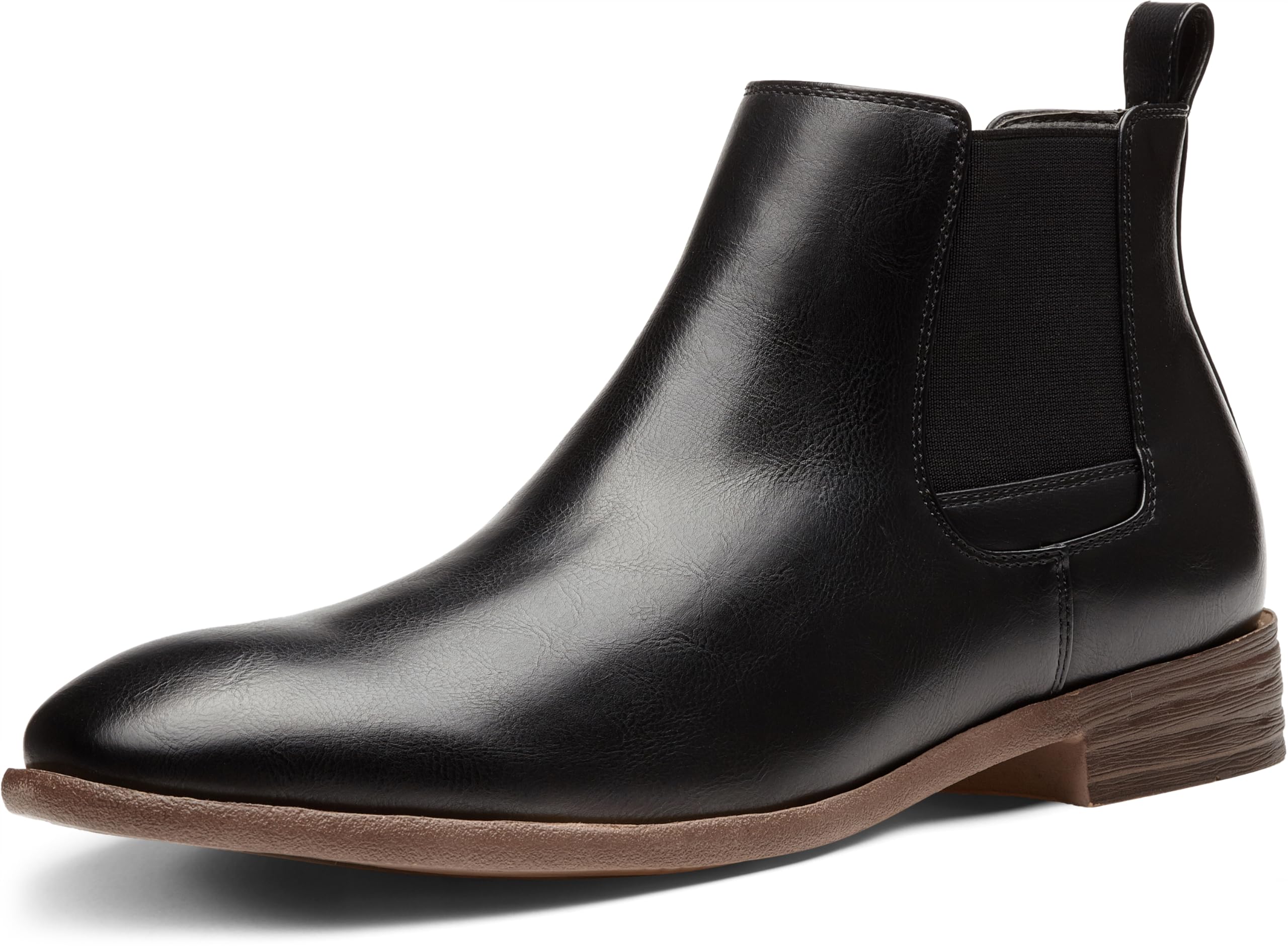 JOUSEN Men's Chelsea Boots Lightweight Casual Chukka Ankle Boots Classic Elastic Dress Boots for Men (9.5,Black)