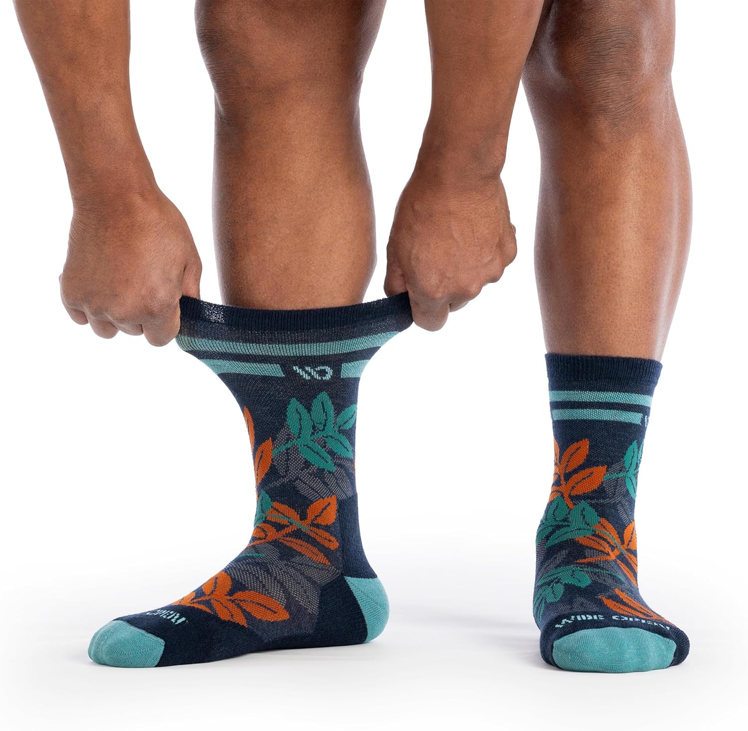 Wide Open Crew Men's Socks - Merino Wool, Comfortable Everyday Socks (9007)