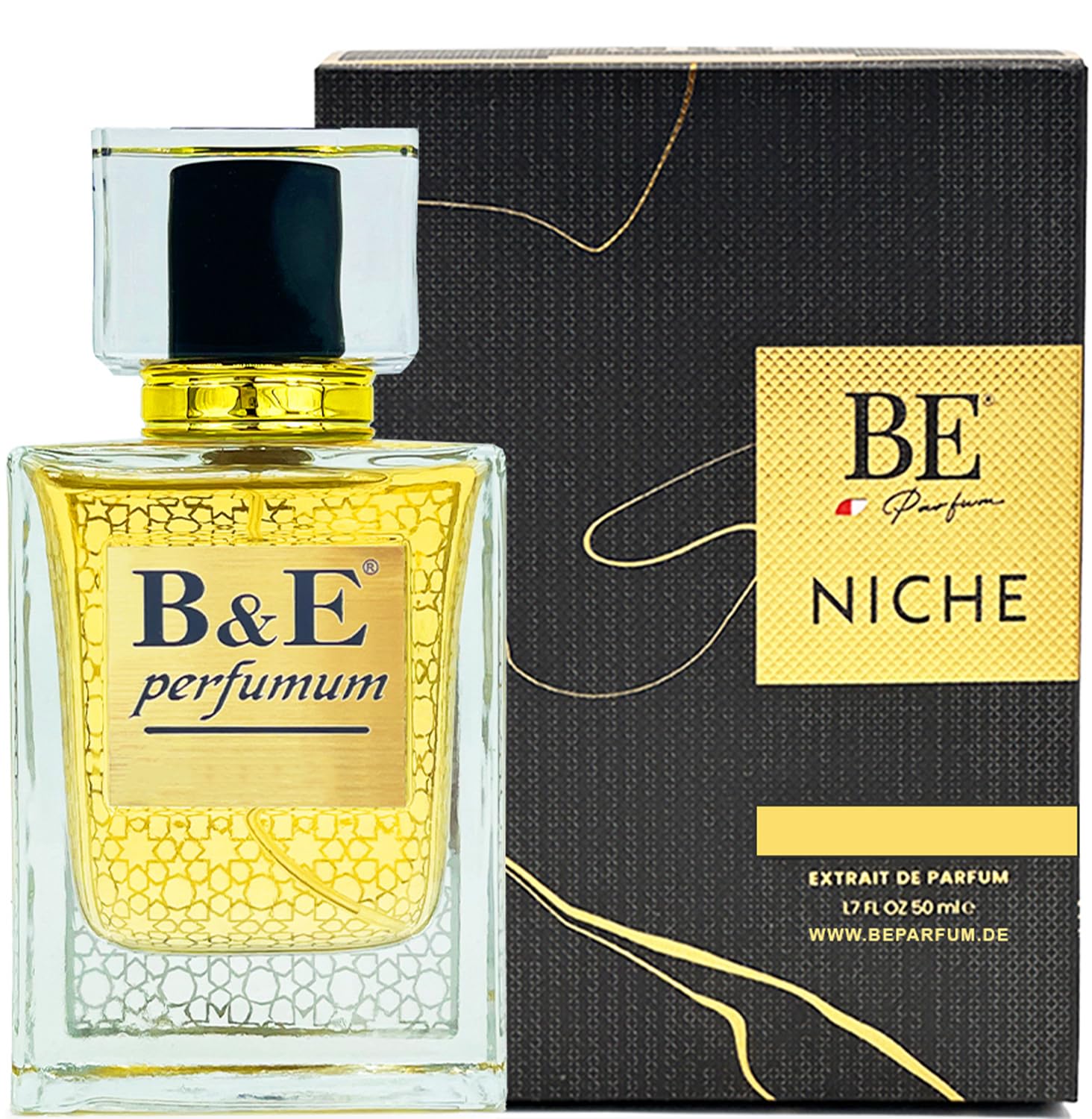 Niche Amber Star - 50ml - Extrait de Parfum Unisex - Orientalisch-holzig – Verführerisch- mit 30% Parfümöl – bis zu 14 Stunden extrem langanhaltender Duft