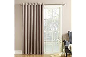 Sun Zero Energy Efficient Sliding Glass Patio Door Curtains