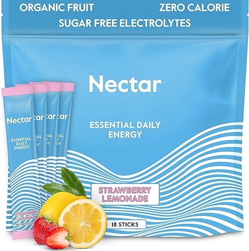 Miniatura 1 de Nectar Energy Booster - Cafeína orgánica, B12 y electrolitos - Sin azúcar y cero calorías - Café saludable, bebida energética y soda alternativa -