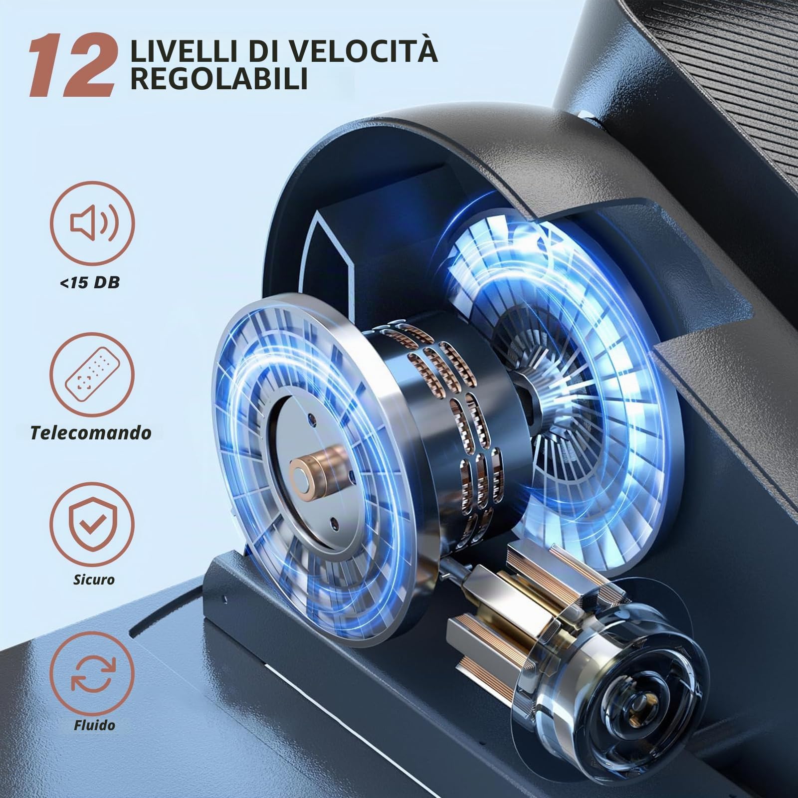 TODO Trainer Ellittico da Scrivania con Massaggi Fissi per i Piedi, Trainer Ellittico Elettrico per il Recupero Delle Gambe per Gli Anziani Pedalatore Seduto per Adolescenti e Adulti
