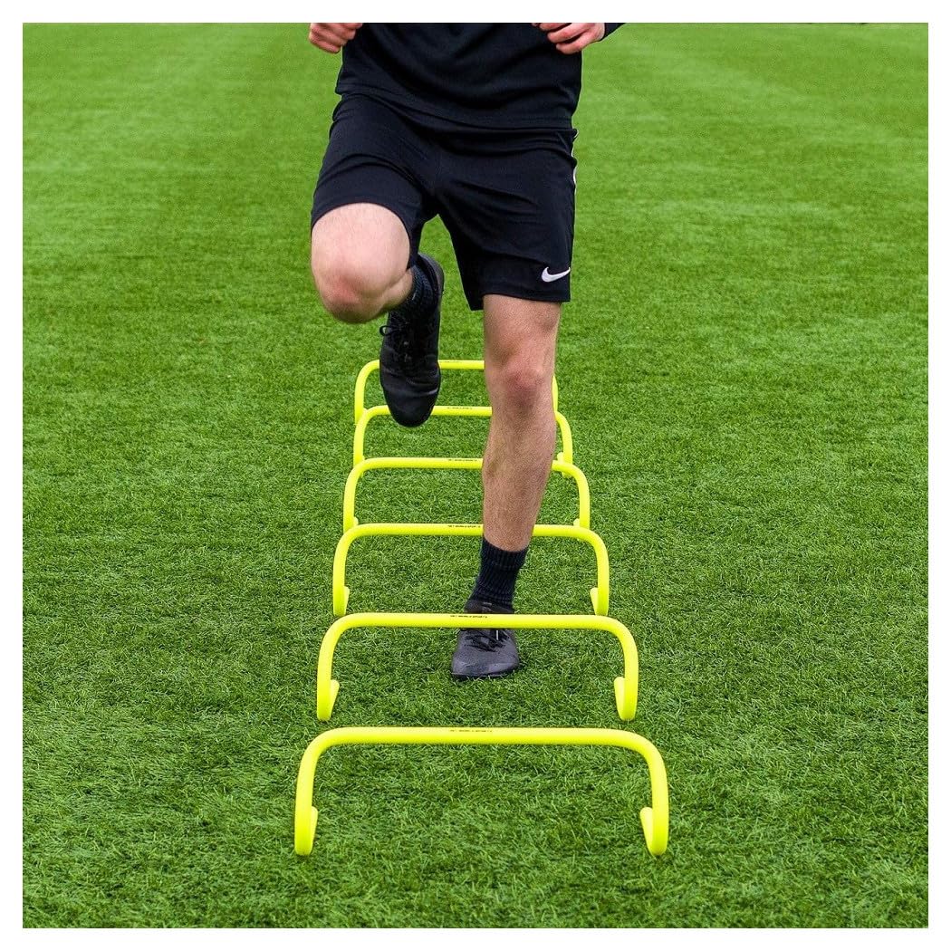 Set di 5 Ostacoli per Allenamento Velocità Forza Agilità Altezza 23 cm