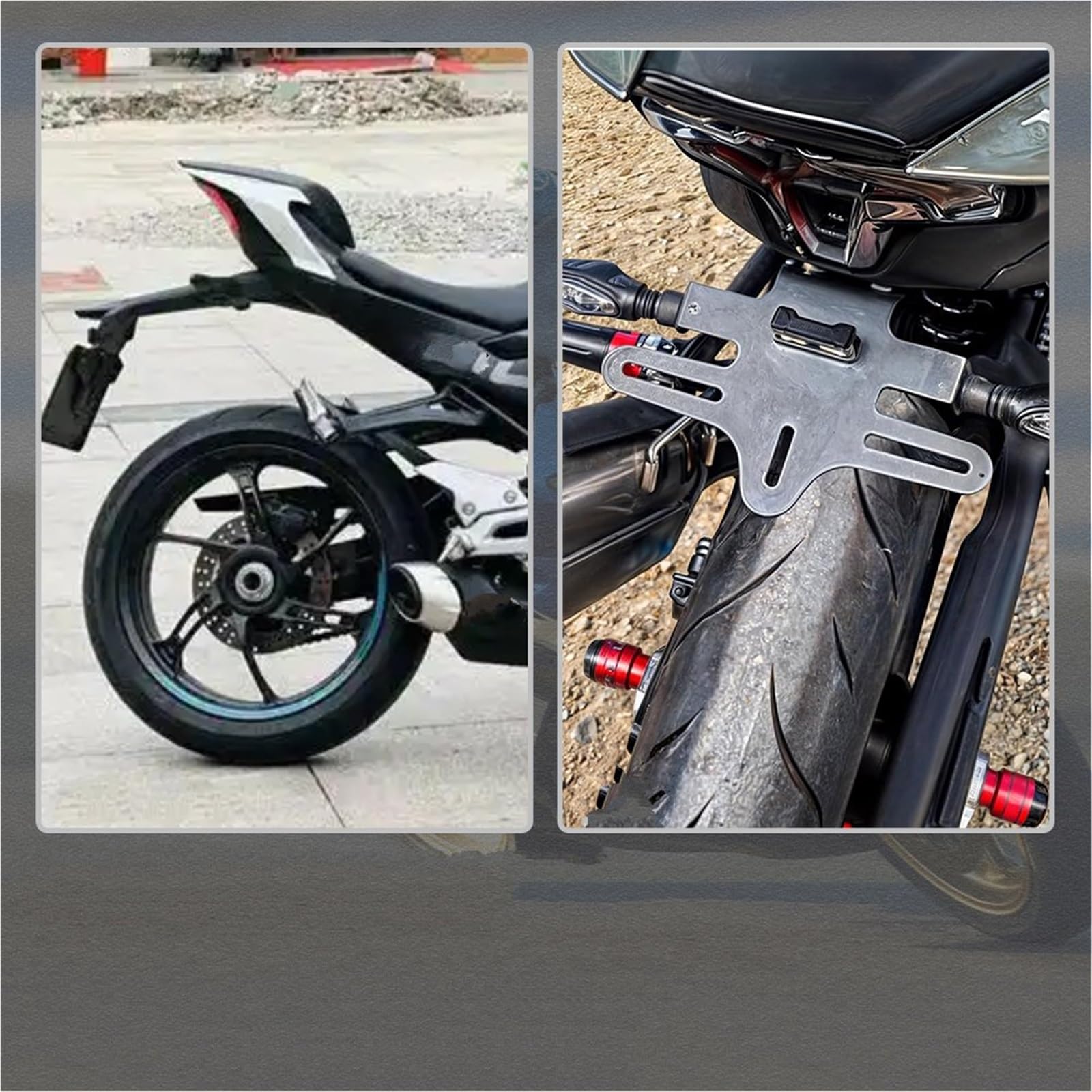 Per CFMOTO 450SR 450SS 450NK 2023-2025 Accessori Per Moto Portatarga Con Luce E Eliminatore Parafango Posteriore