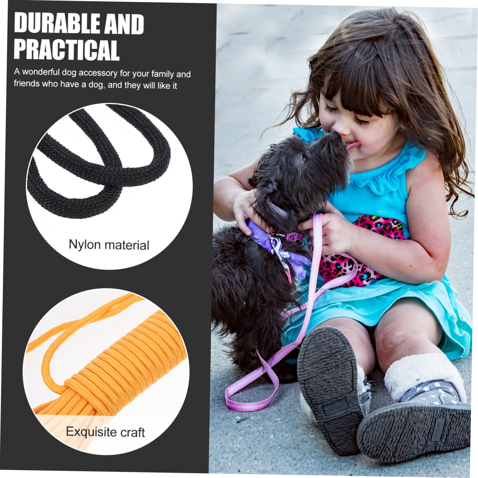 Toyvian Cables para Acampar Perros De Nylon Cadena De Amarre para Perros para Camping Al Aire Accesorio para Pasear Cachorros