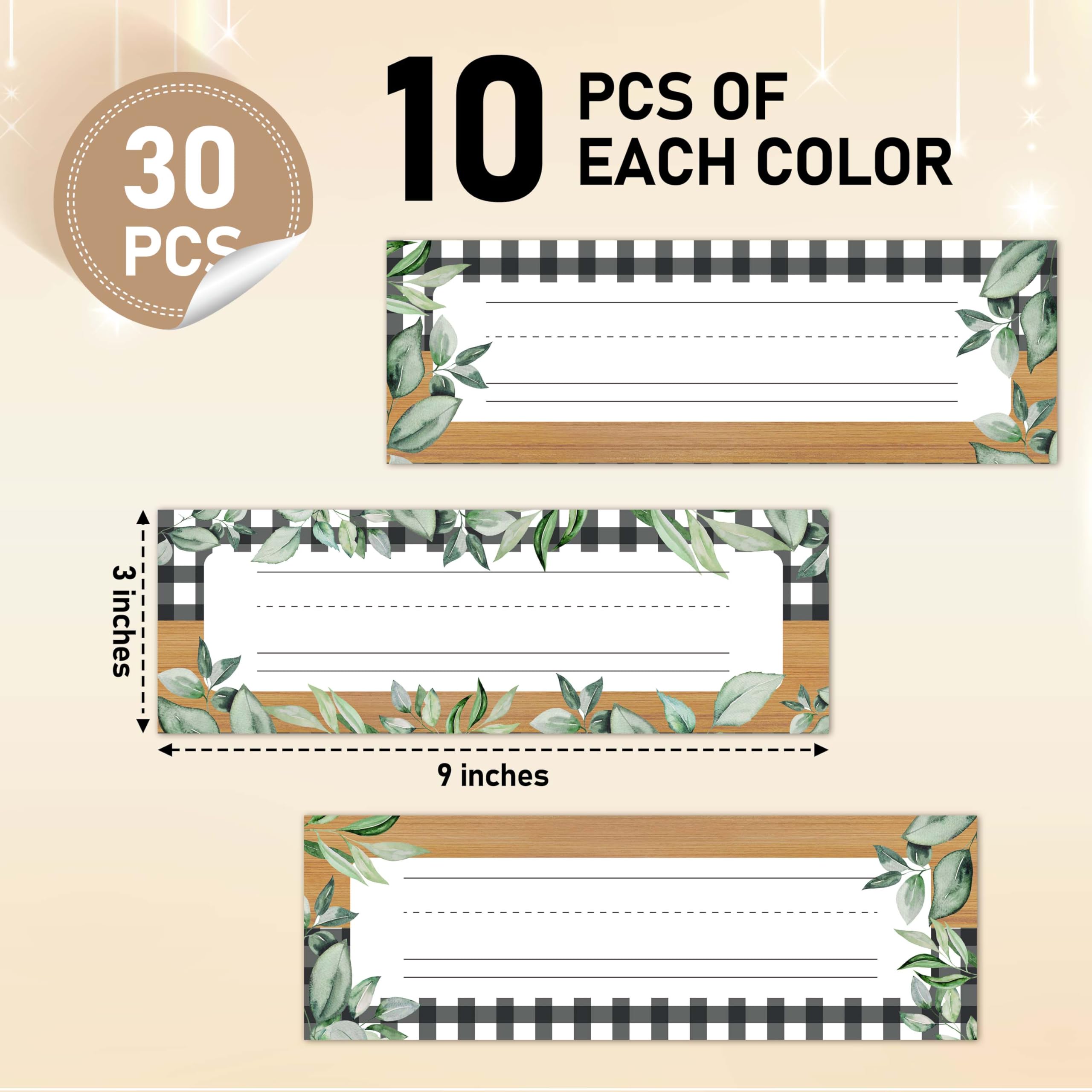 Amazon.com: Name Tags for Classroom Cubbies, 30 Greenery