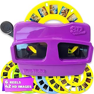 ArtCreativity Classic 3D Viewfinder: 6 Reels, 42 HD Images - Retro STEM Toy