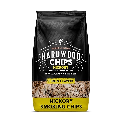 Fire & Flavor Premium All Natural Smoking Wood Chips Hickory