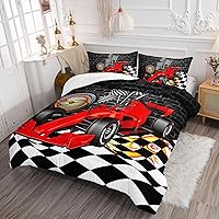 Vista 181 de Axolotl Kid Comforter Set Twin Size,Racing Car Bedding Set for Boys Girls Teen Kids Children Racing Gifts,Race Cars Quilt Bed Set with 1 Comforter 2